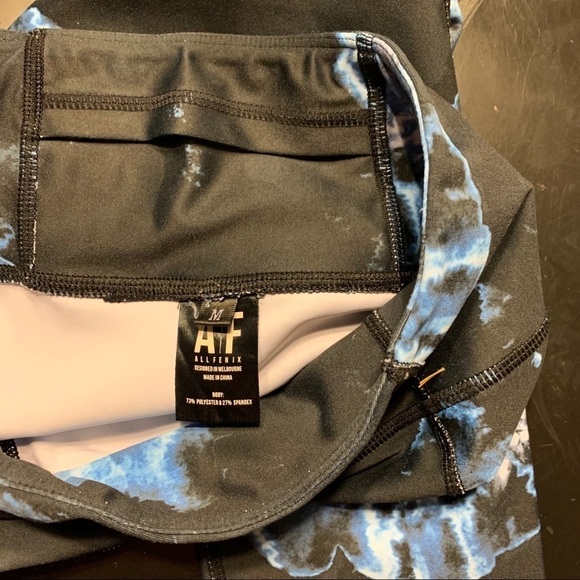 ALL FENIX Anthro Midnight Storm Print Leggings - Picture 4 of 7